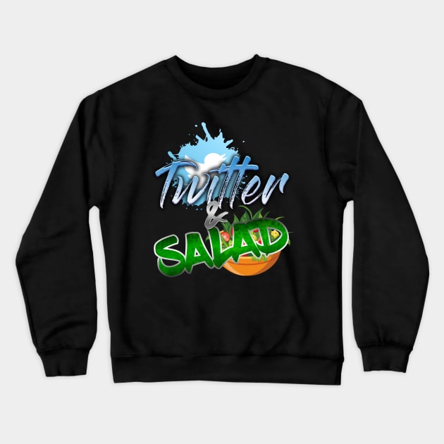 Chris Clark's Twitter & Salad Special! Designed by Jake Iacovetta Crewneck Sweatshirt by The PJ Campbell Network